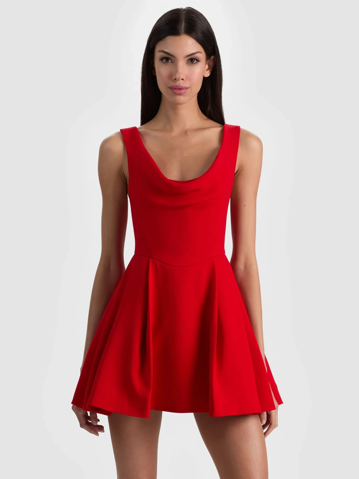 ALICE & OLIVIA (2) ESTRELLA CHILI PEPPER FIT N FLARE MINI DRESS NWT MSRP$550