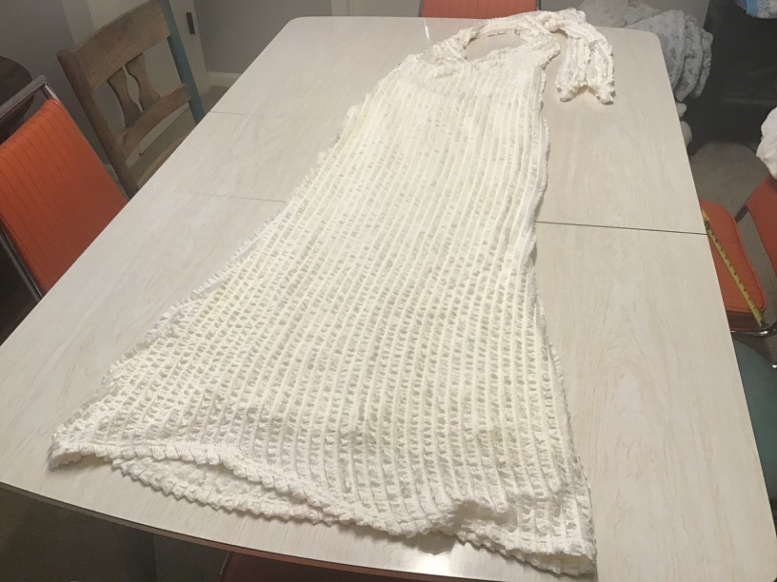 NEW WITH TAGS Peppermayo Chantelle Maxi Dress Cream Halter Open Back. Size US 0