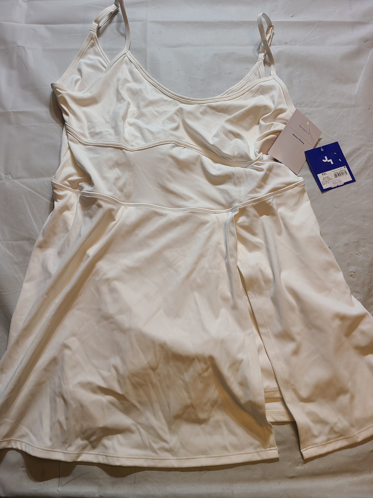 Women’s Corset Detail Active Dress JoyLab White Size XXL