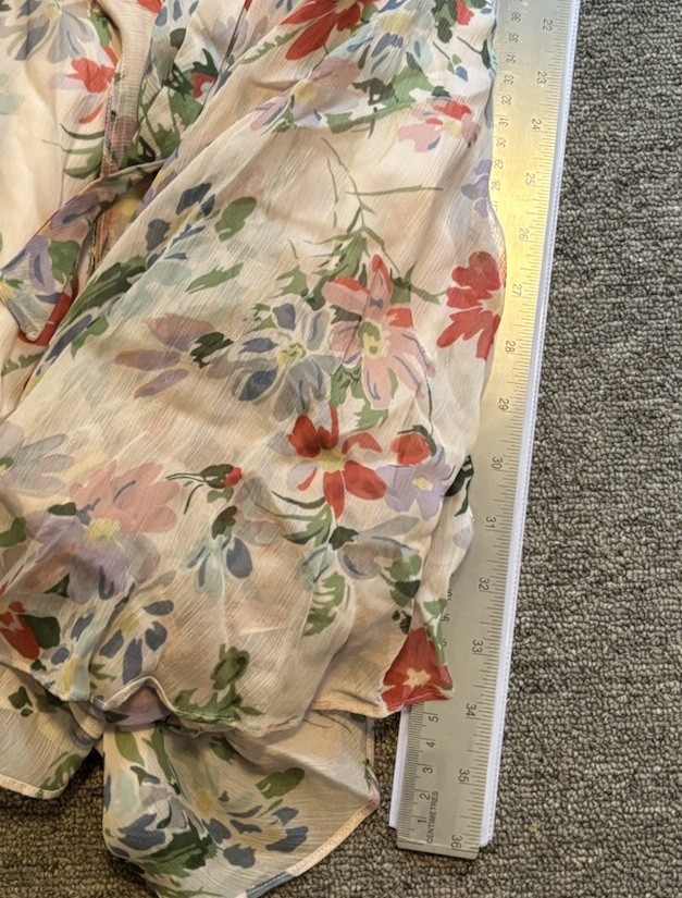 Polo Ralph Lauren Size 4 Floral Flutter Sleeve Midi Dress NWT