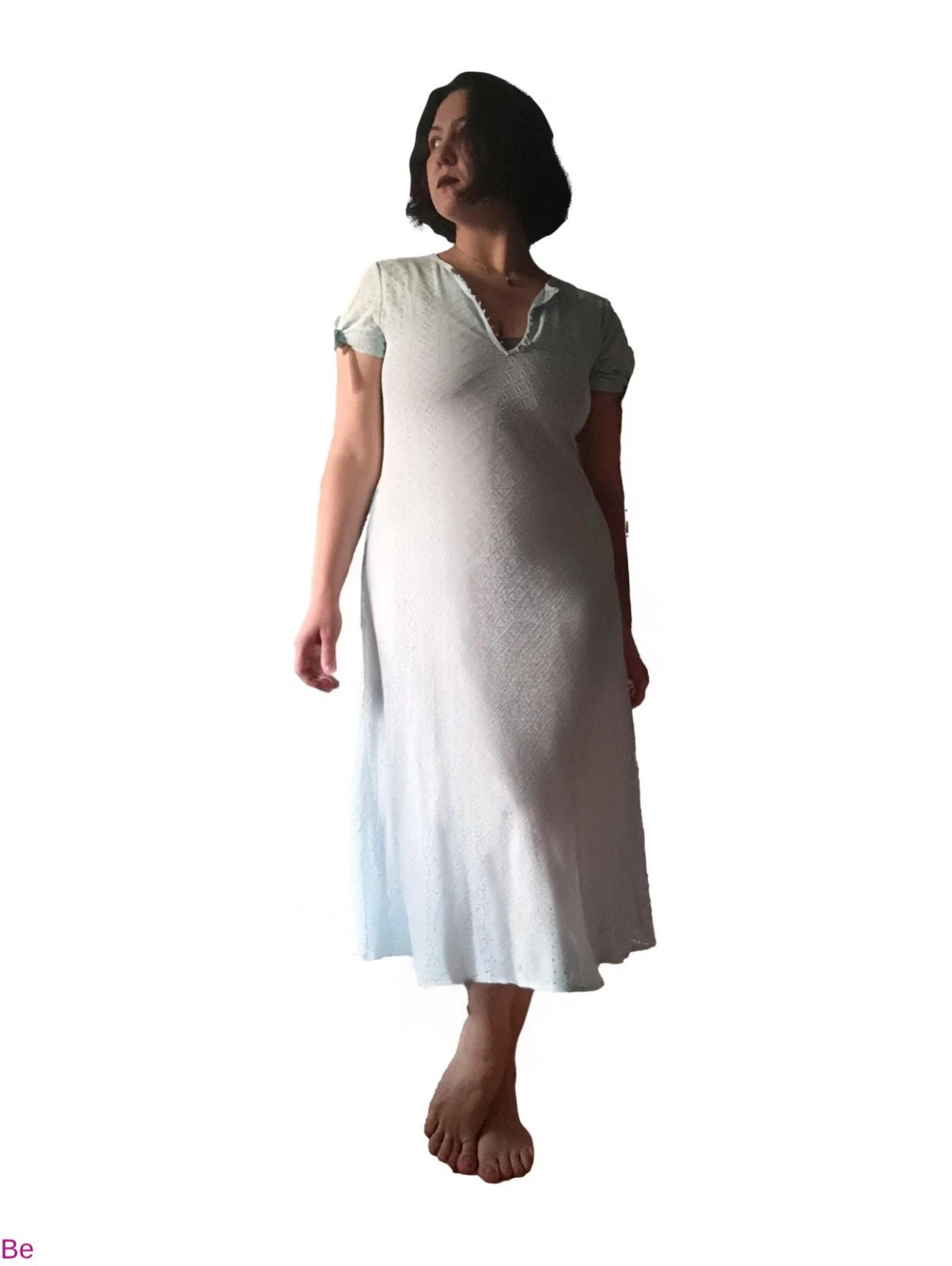 Joligiao Ladies Boho Midi Dress – Light Blue – Various sizes