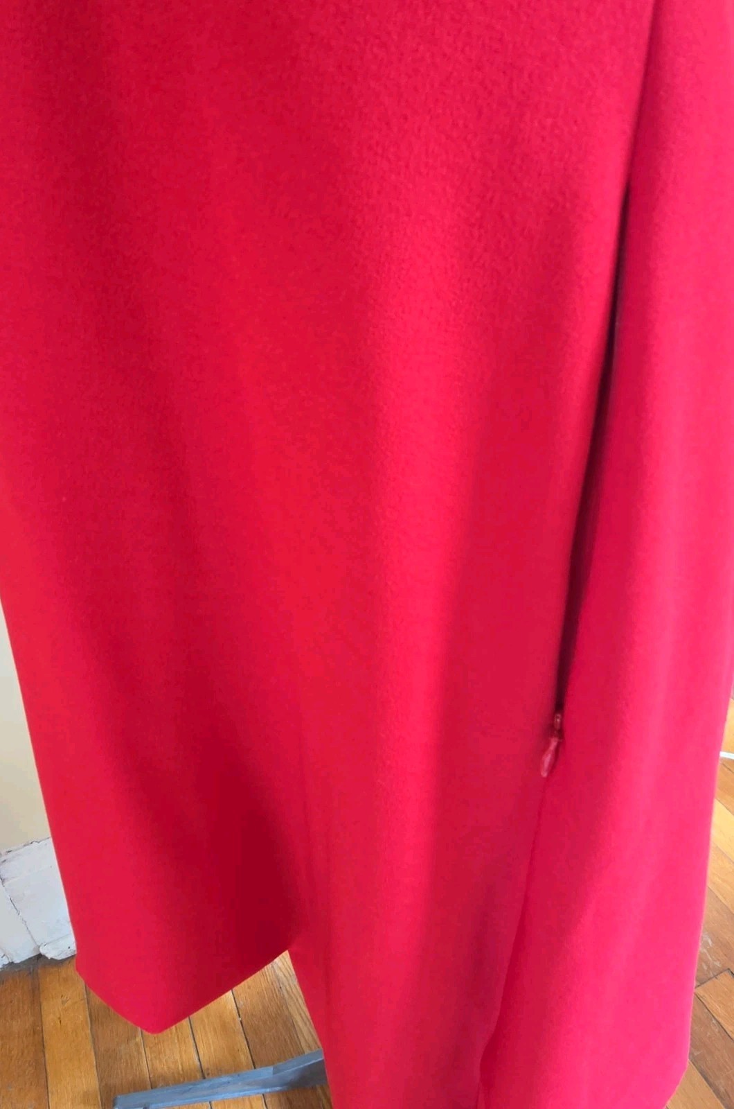Samuel Dong Small Coat Dress Red High Low