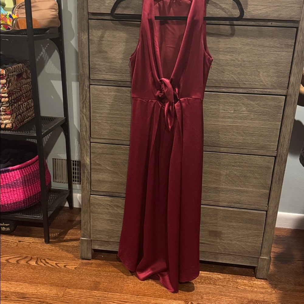 Joie Kataniya Sleeveless Front Toe Deep Red/Maroon Evening Dress Size 00