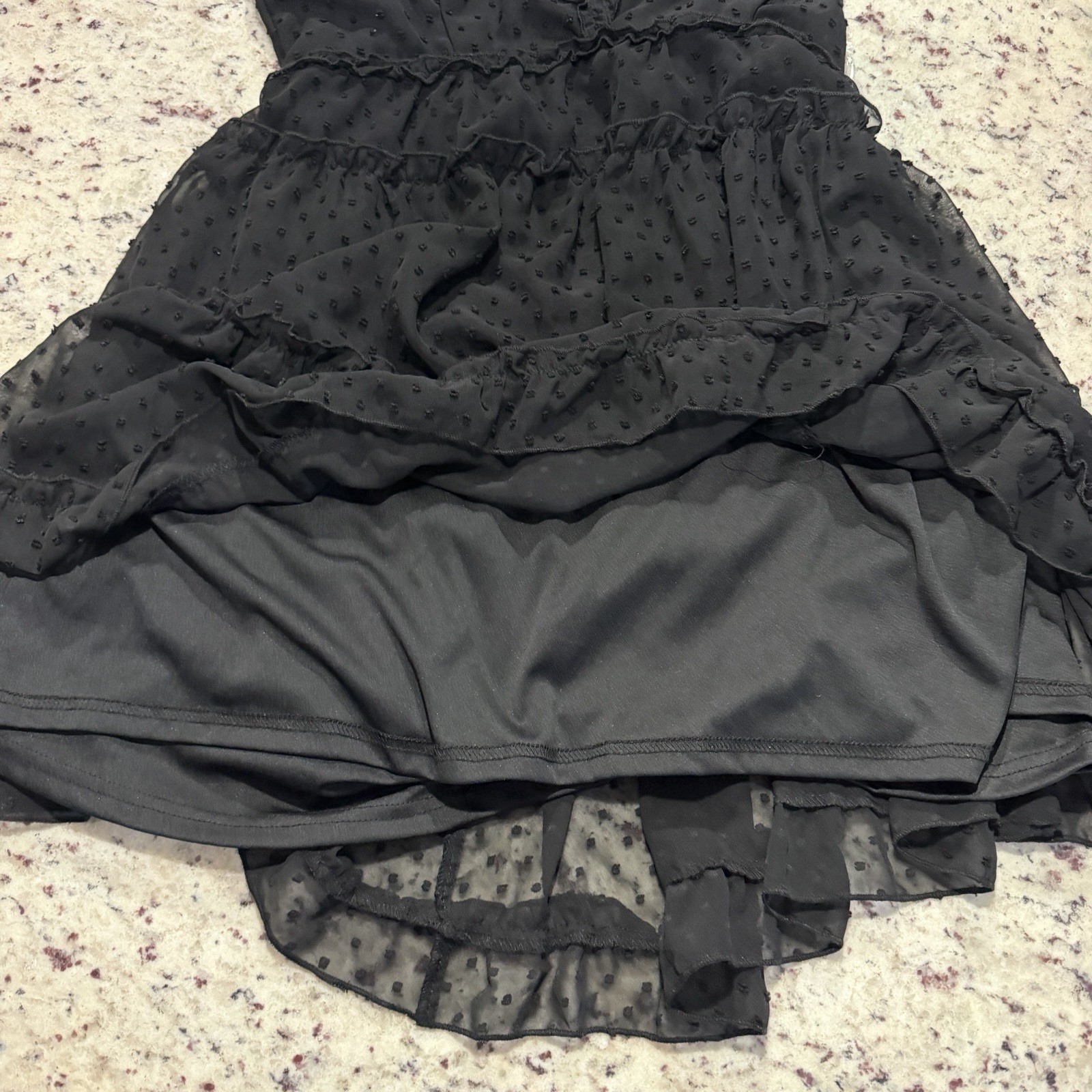 NWT Justify Size XL Vneck Mini Dress Open Back Sleeveless Black Textured New