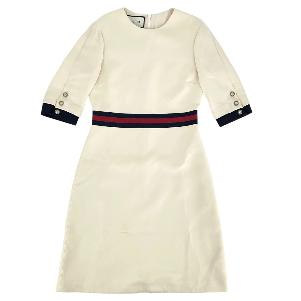 Gucci Women’s Web Belt GG Button Flare Dress Accessories No size