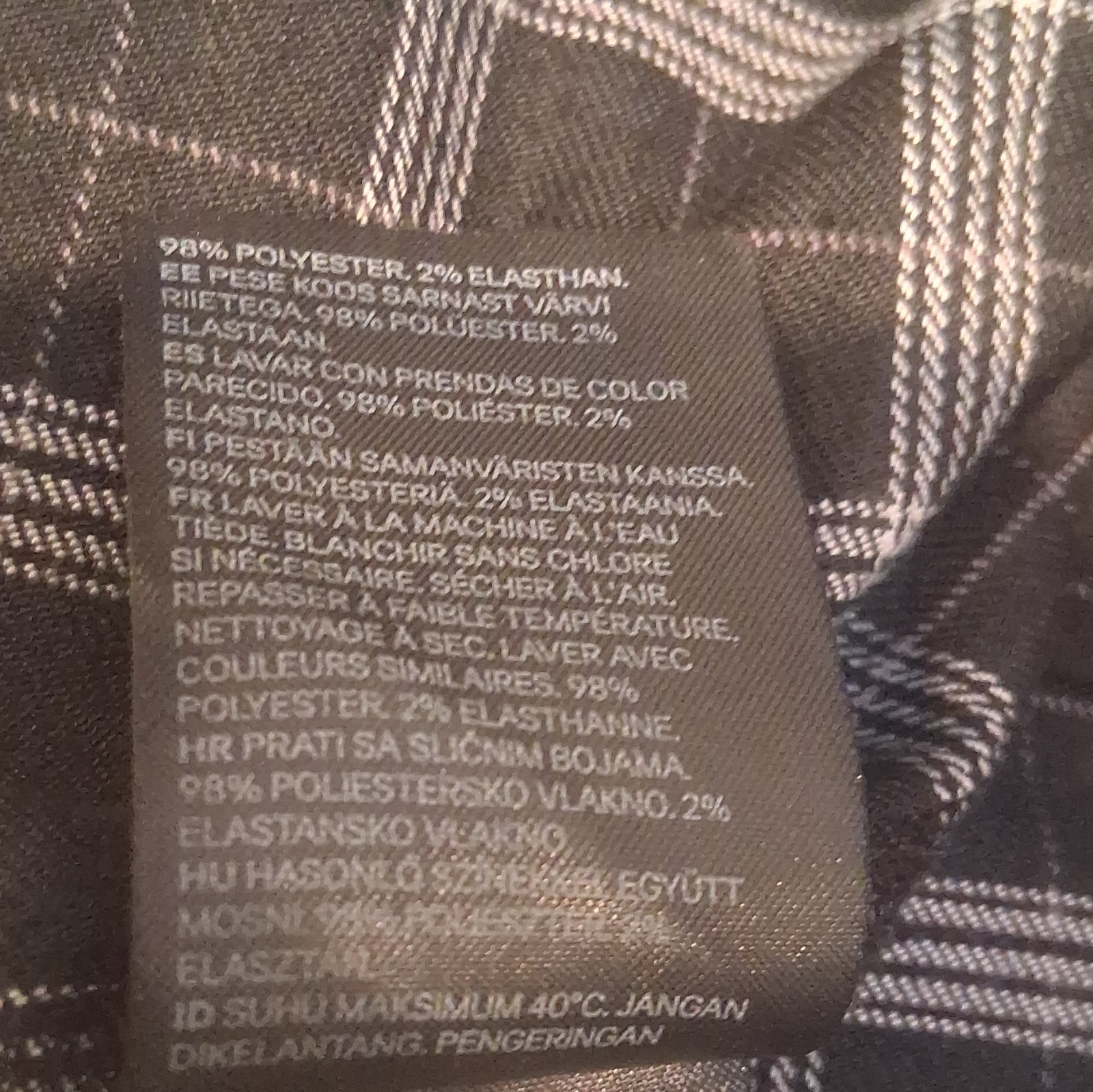 H&M Multicolor Plad Dress – Small – Exellent Condition