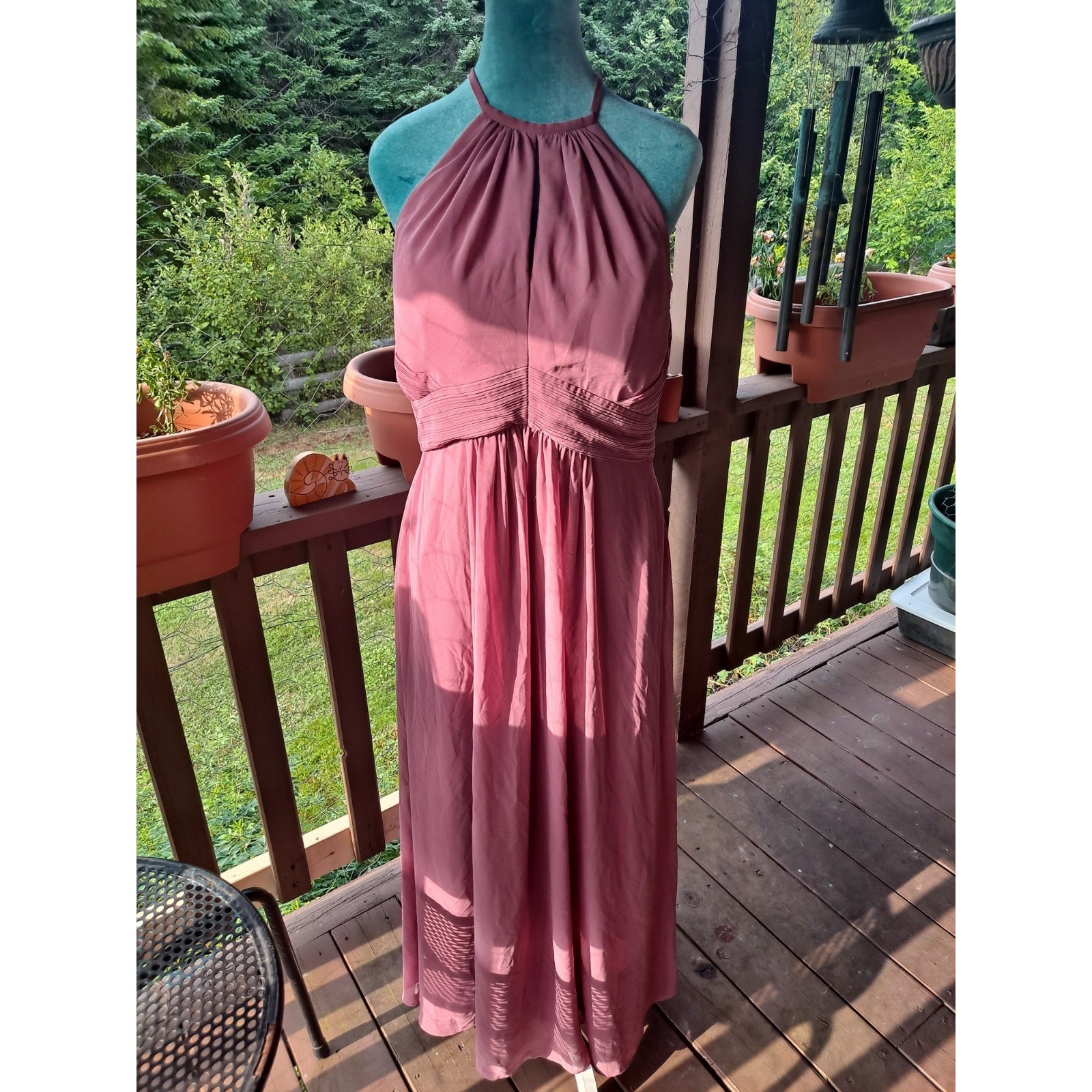 Morilee Bridesmaid Dress Madeline Gardner, Long Dusty Rose Size 12
