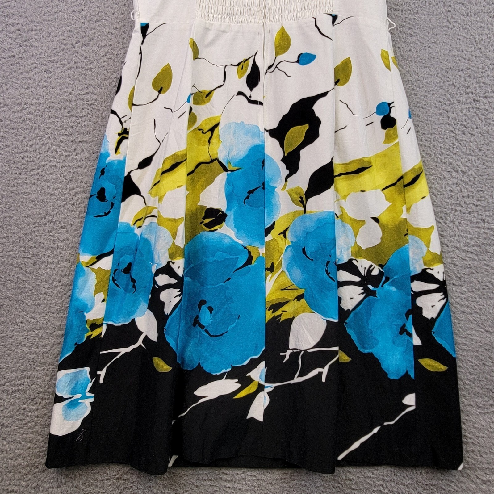 Wedding Guest Dress Womens 10 Blue Floral Classic Preppy Coastal Party Style