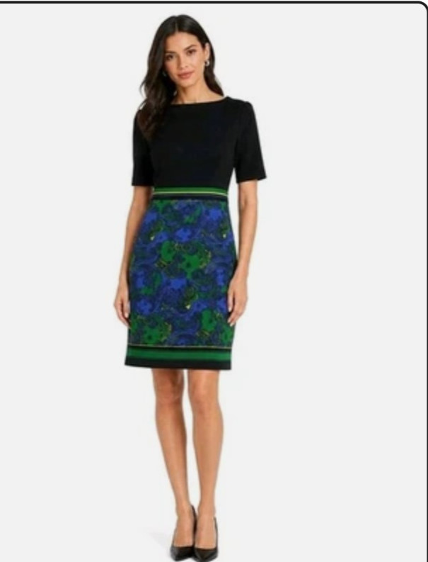 Ted Baker Lylia Stargaze Bodycon Shift Jersey Dress Size 2 (4-6 U.S sizing)