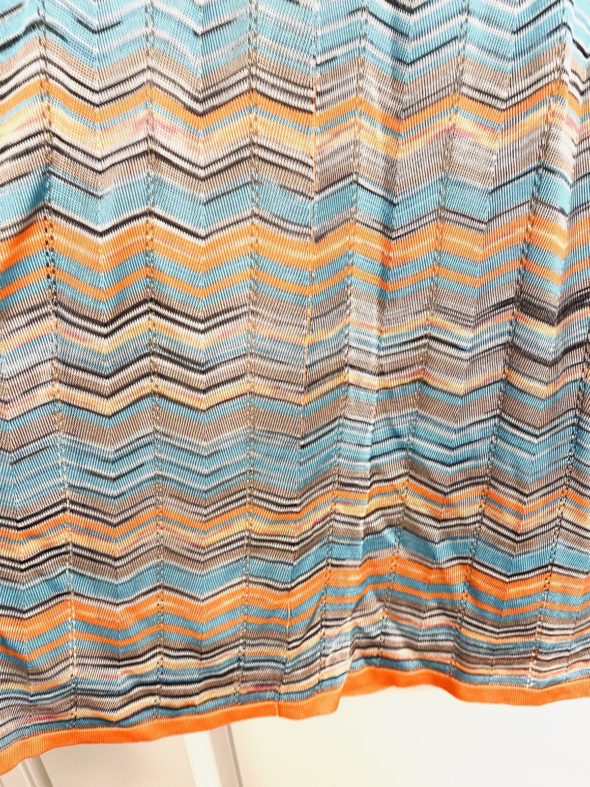 Knit chevron DRESS size medium 268$ NWT boho stunning