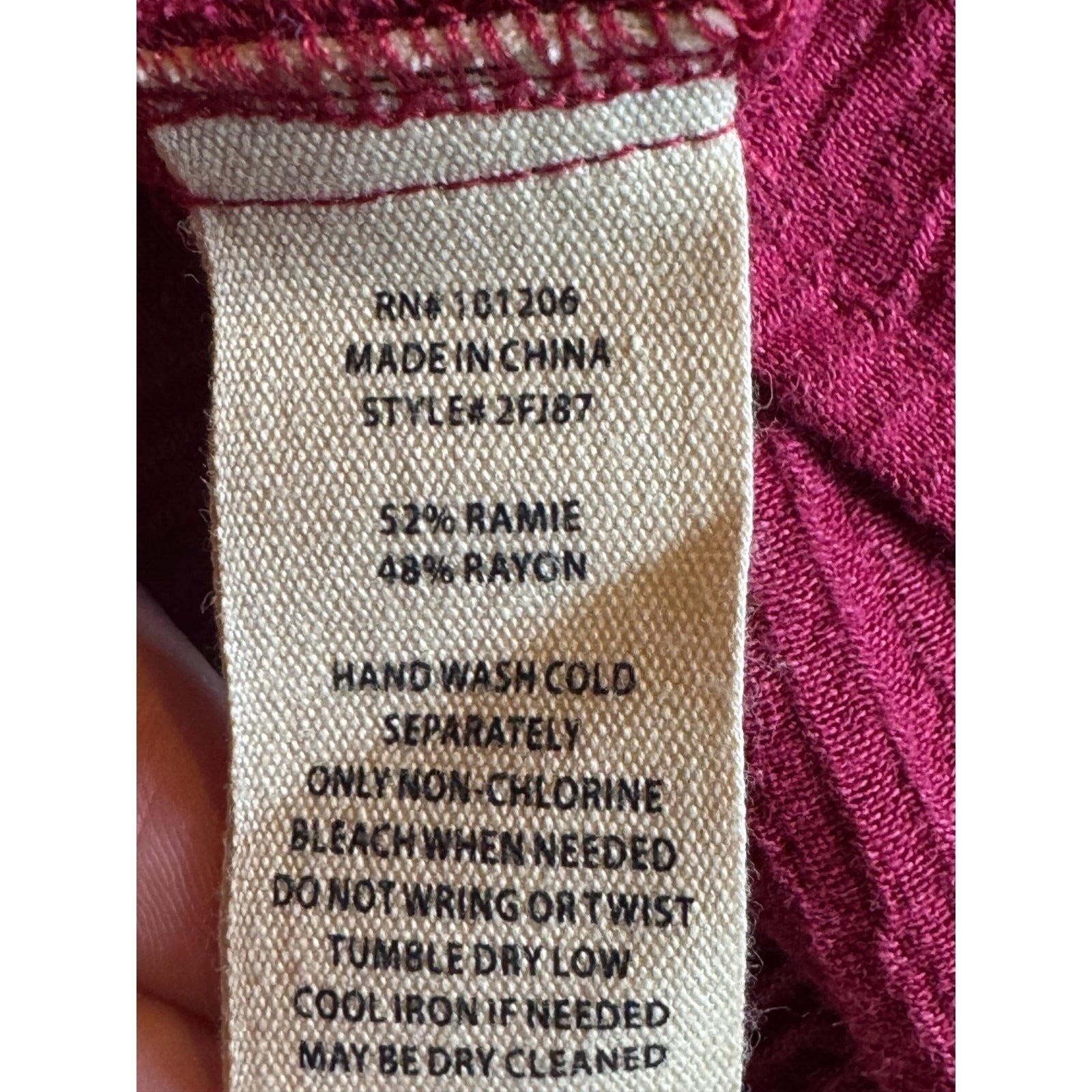 Soft Surroundings Everly Guaze Berry Midi Dress Sz Large Lagenlook New W/Tags