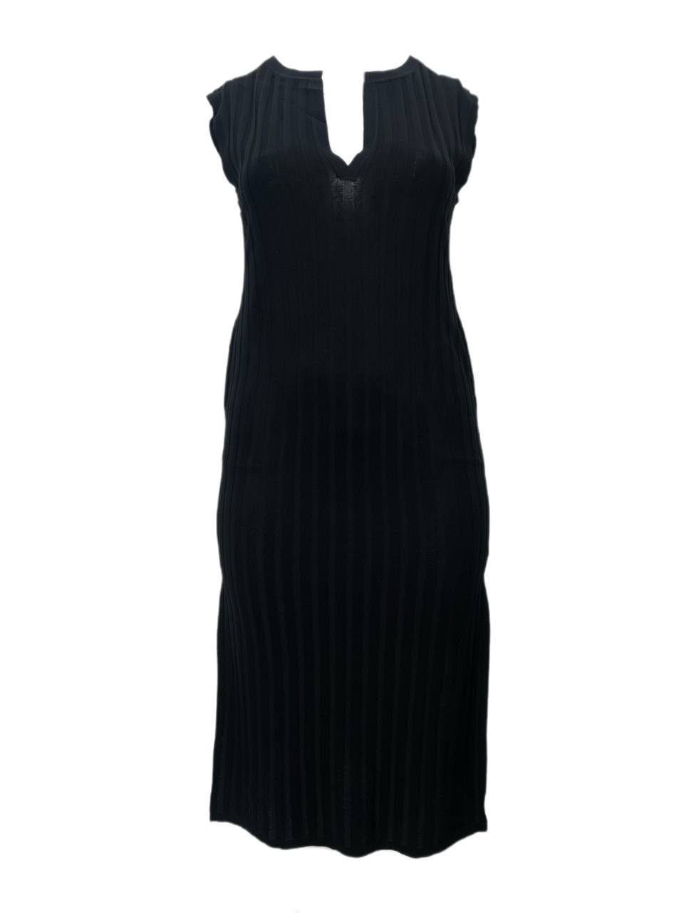 TOTEME Women’s Black Rib Knit Dress #1153 XS NWT