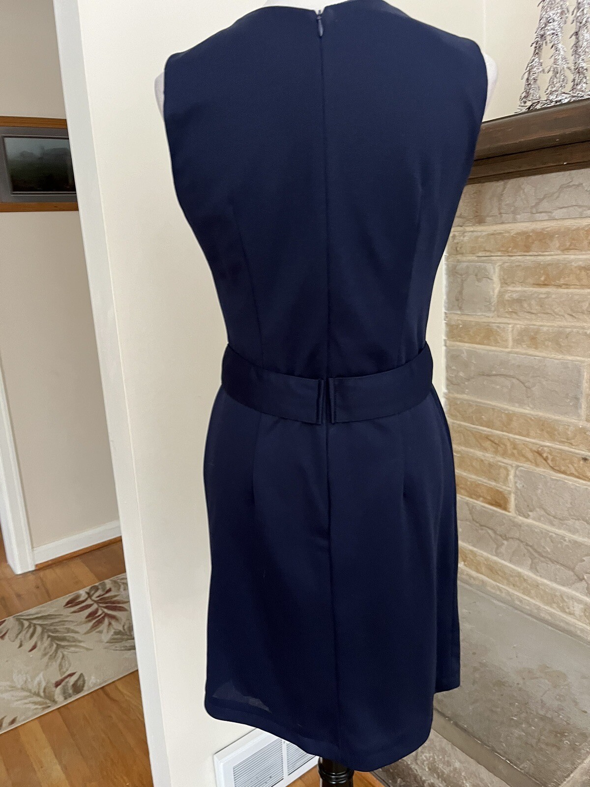 LAURLA NWT navy lined dress w/starfish applique sz M made in the USA