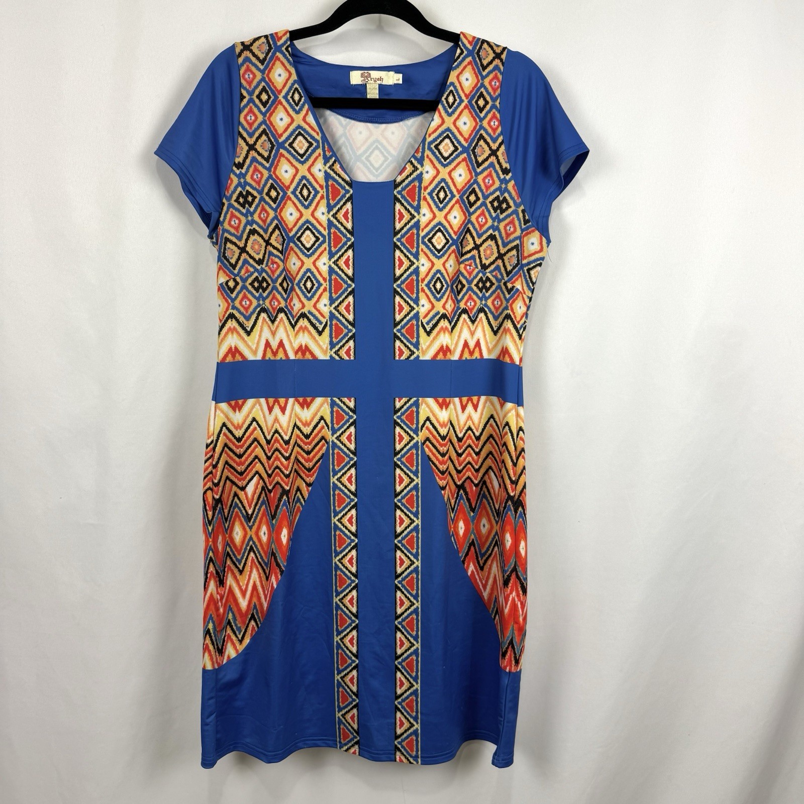Anthropologie Aryeh Art To Wear African Style Tunic Dress Boho Festival Womens L