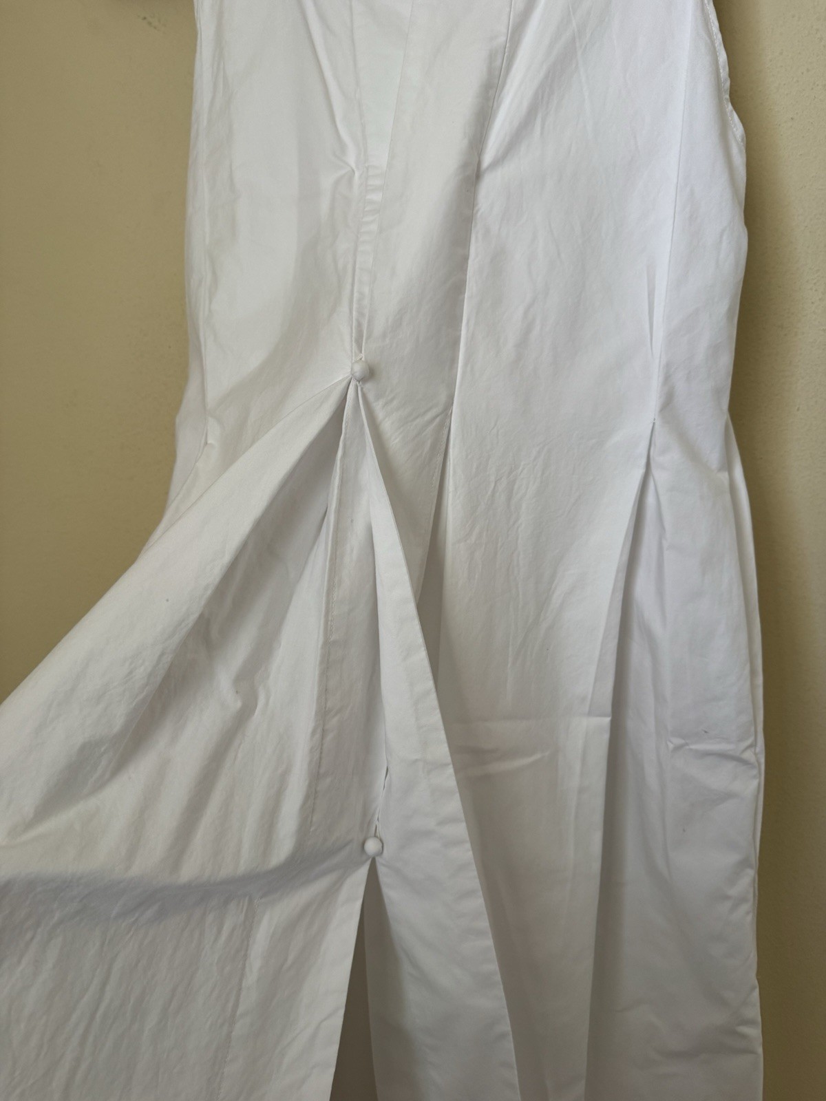 Daniela Gregis Sleeveless Dress Cotton White One Size G2U