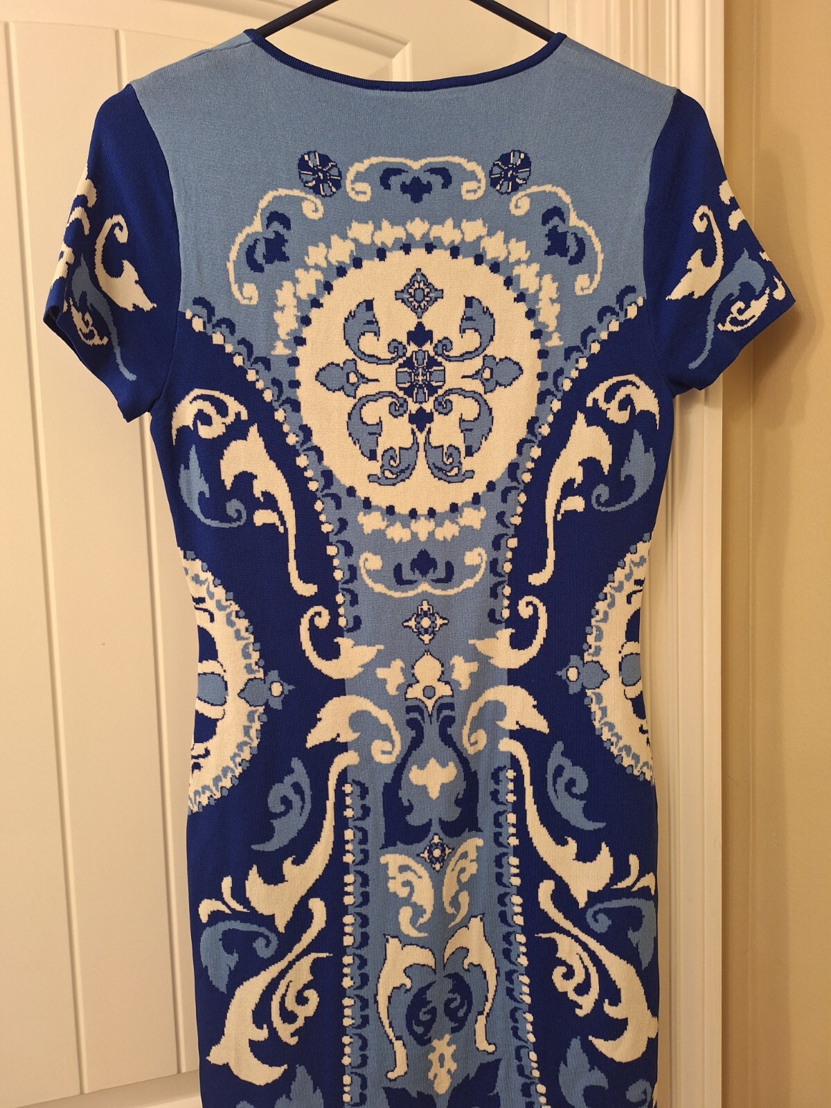 Cynthia Steffe Waterfall Bodycon Shift Dress Size M