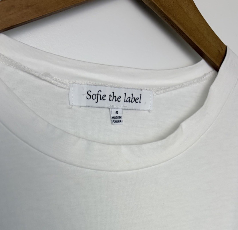 Sofie the Label White Puff Sleeve Tiered Mini Dress Size S Cottagecore Babydoll