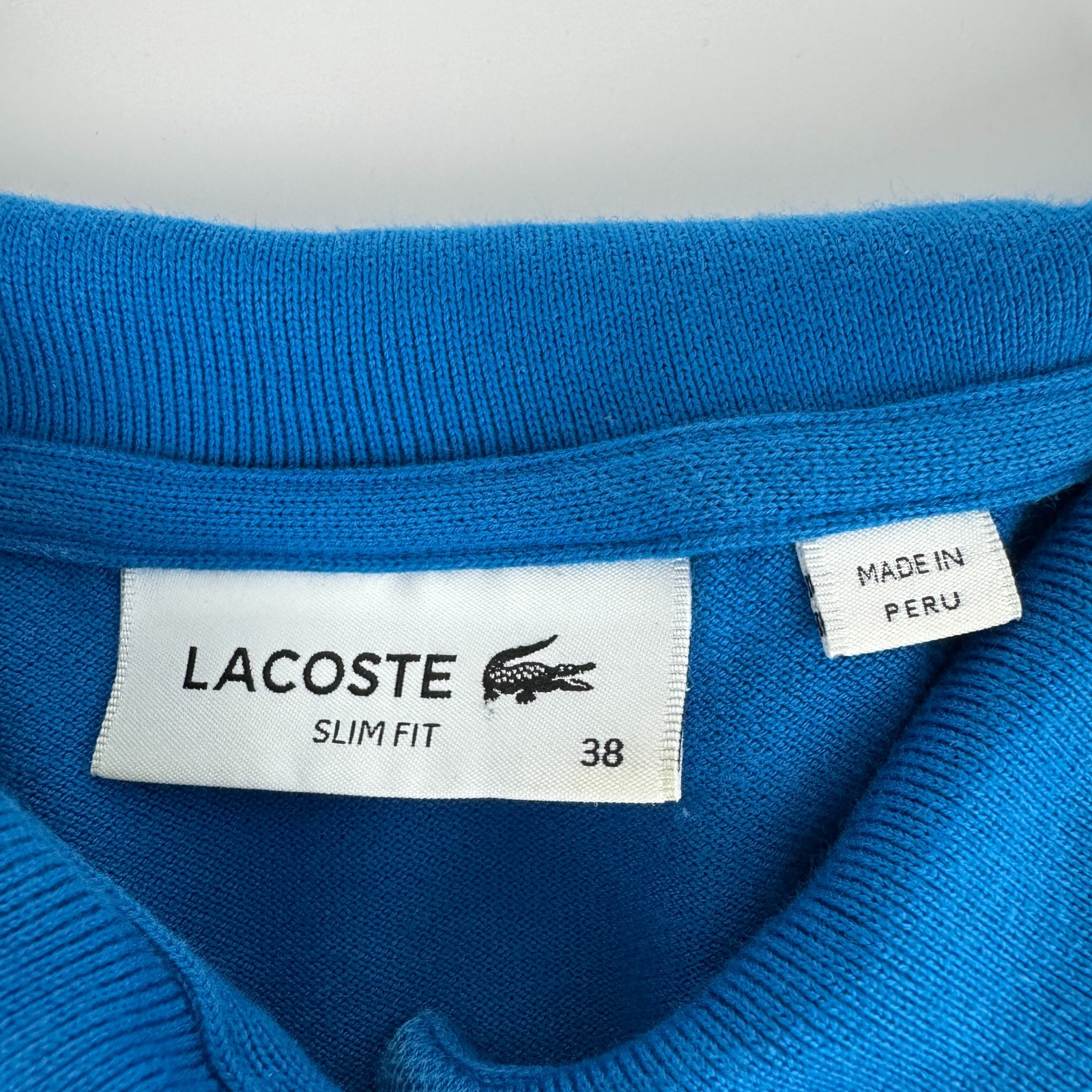 Lacoste Womens Size 38 Slim Fit Stretch Pique Cotton Short Sleeve Polo Dress