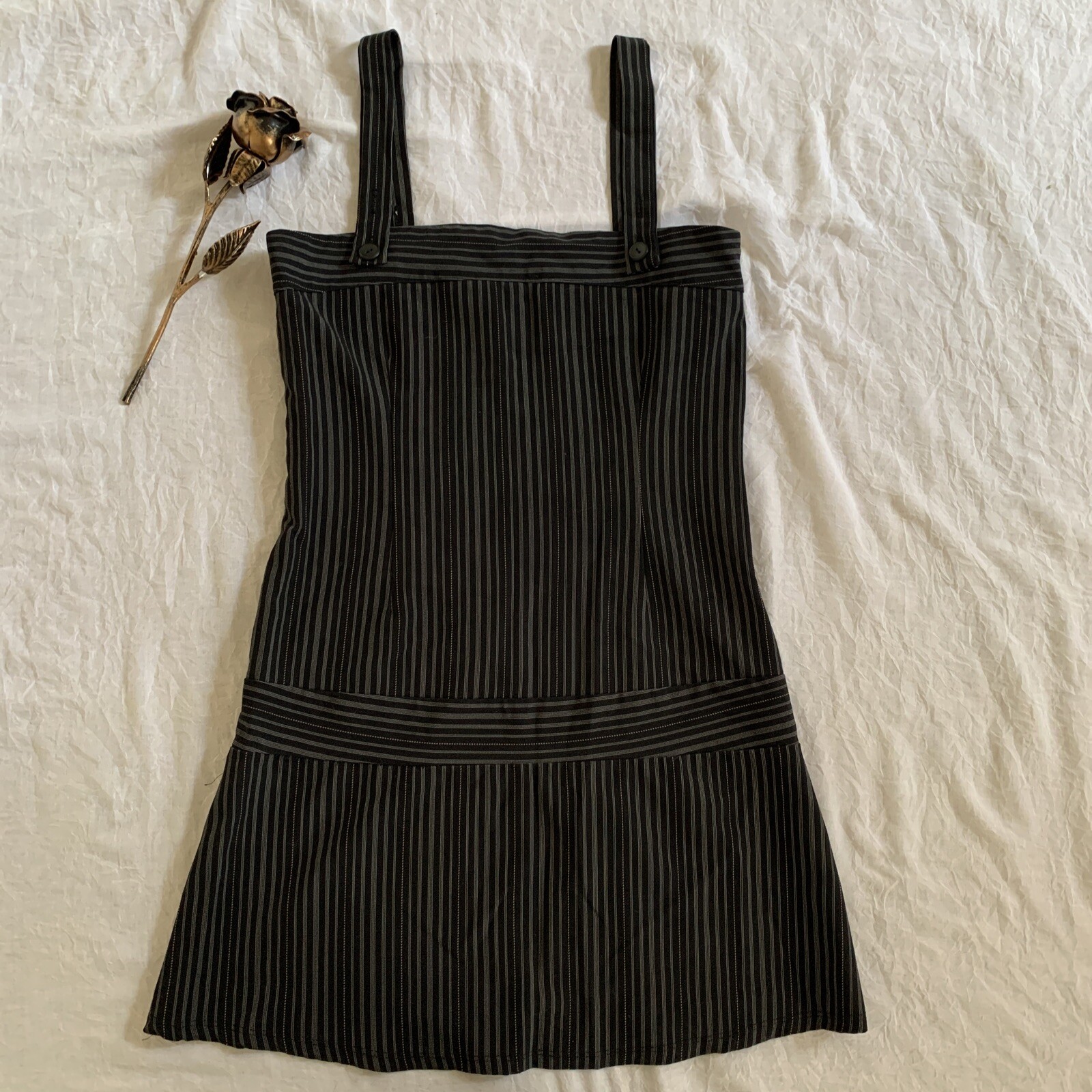 Top 10 Women’s Dress Size Large L Black Striped Above Knee Sleeveless