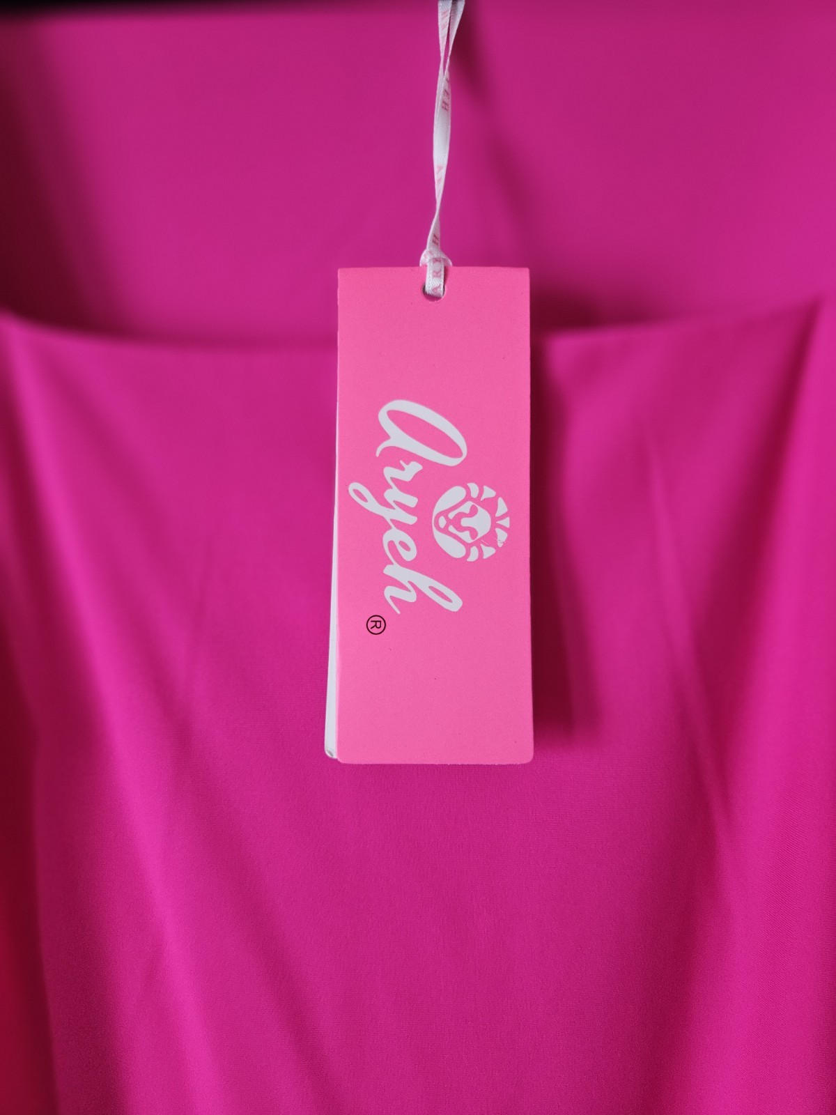 Hot Pink Solid Shift Dress Square Neck Flutter Ruffle Sleeves with Pockets XL