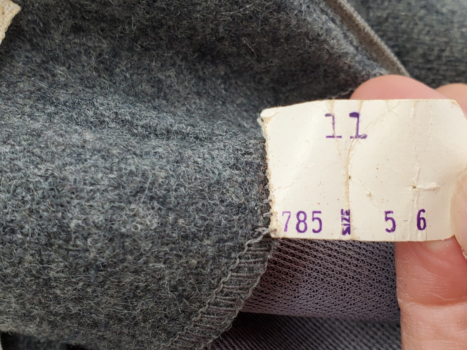 Vtg Howard Wolf Dress 5 Gray Wool Midi Military Double Breasted Preppy Cosplay