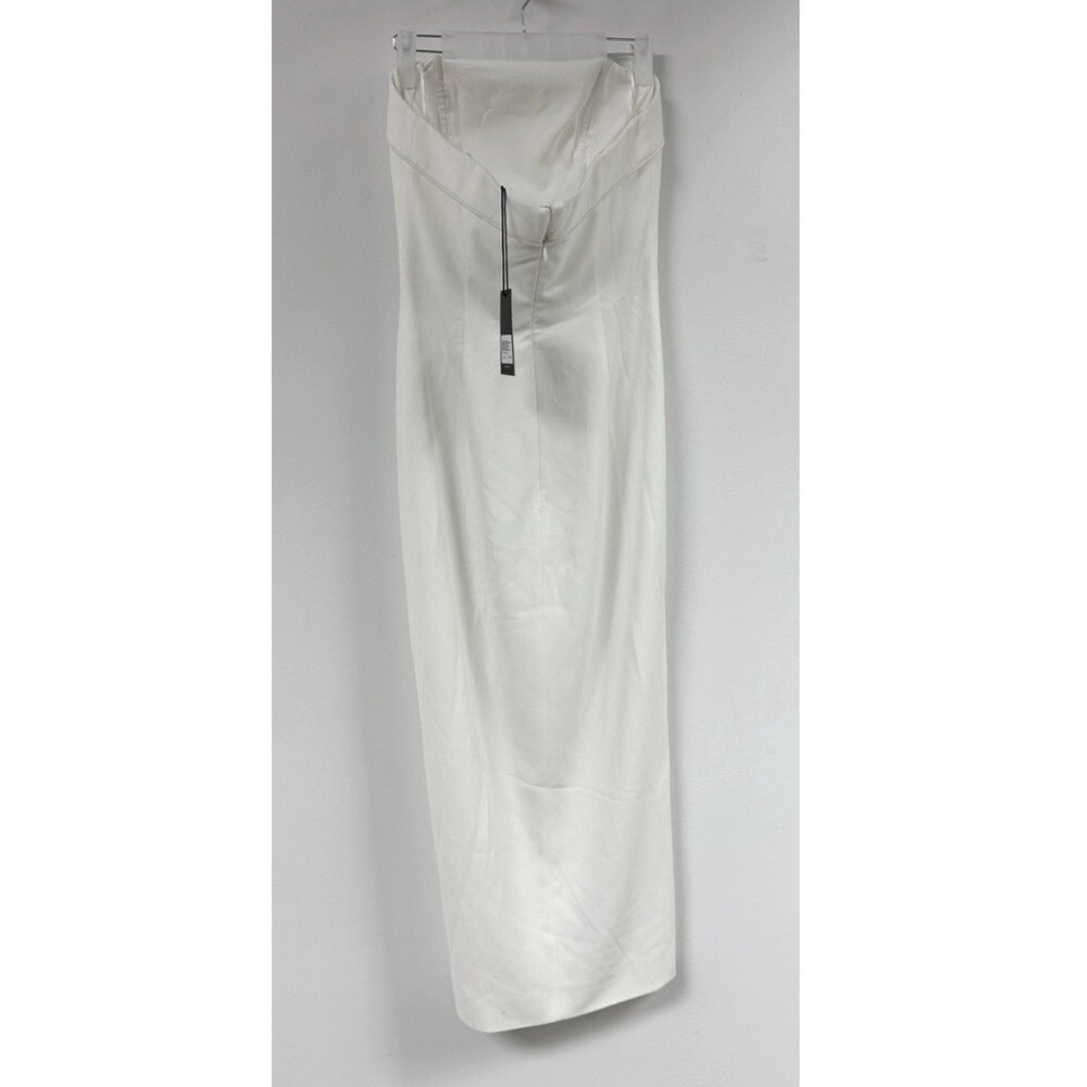 Nicholas Adiba Strapless Midi Dress in White. NWT. Size 2. Retail- $545