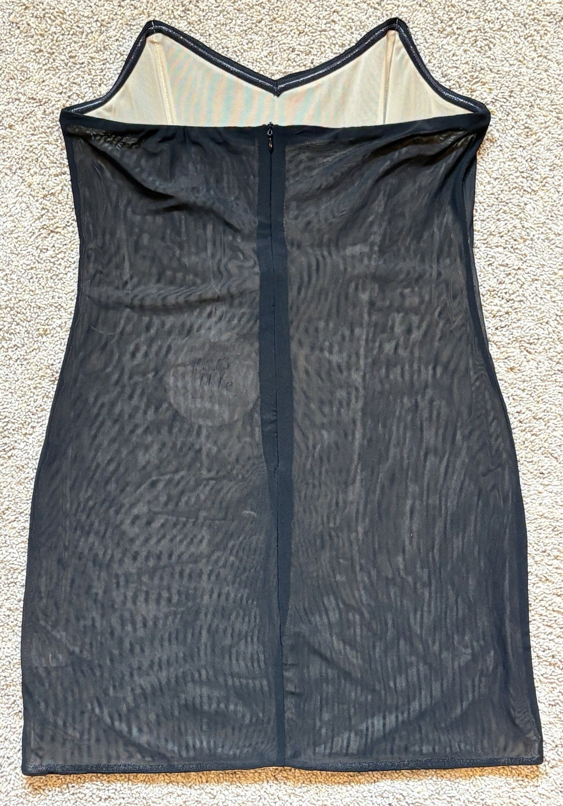 Princess Polly Azriel Black Corset Mini Body Con Dress Sheer Sexy New Size 8