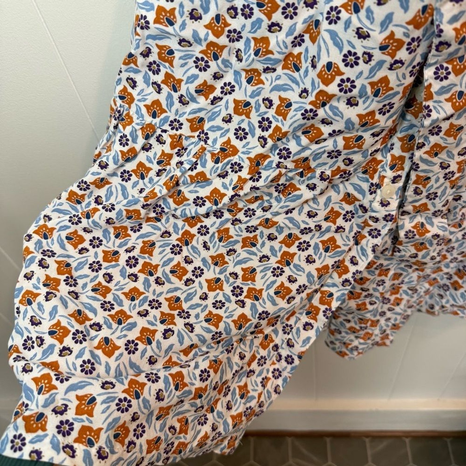 Croft & Barrow Floral Cottagecore Midi Tiered Dress Womans Size Small