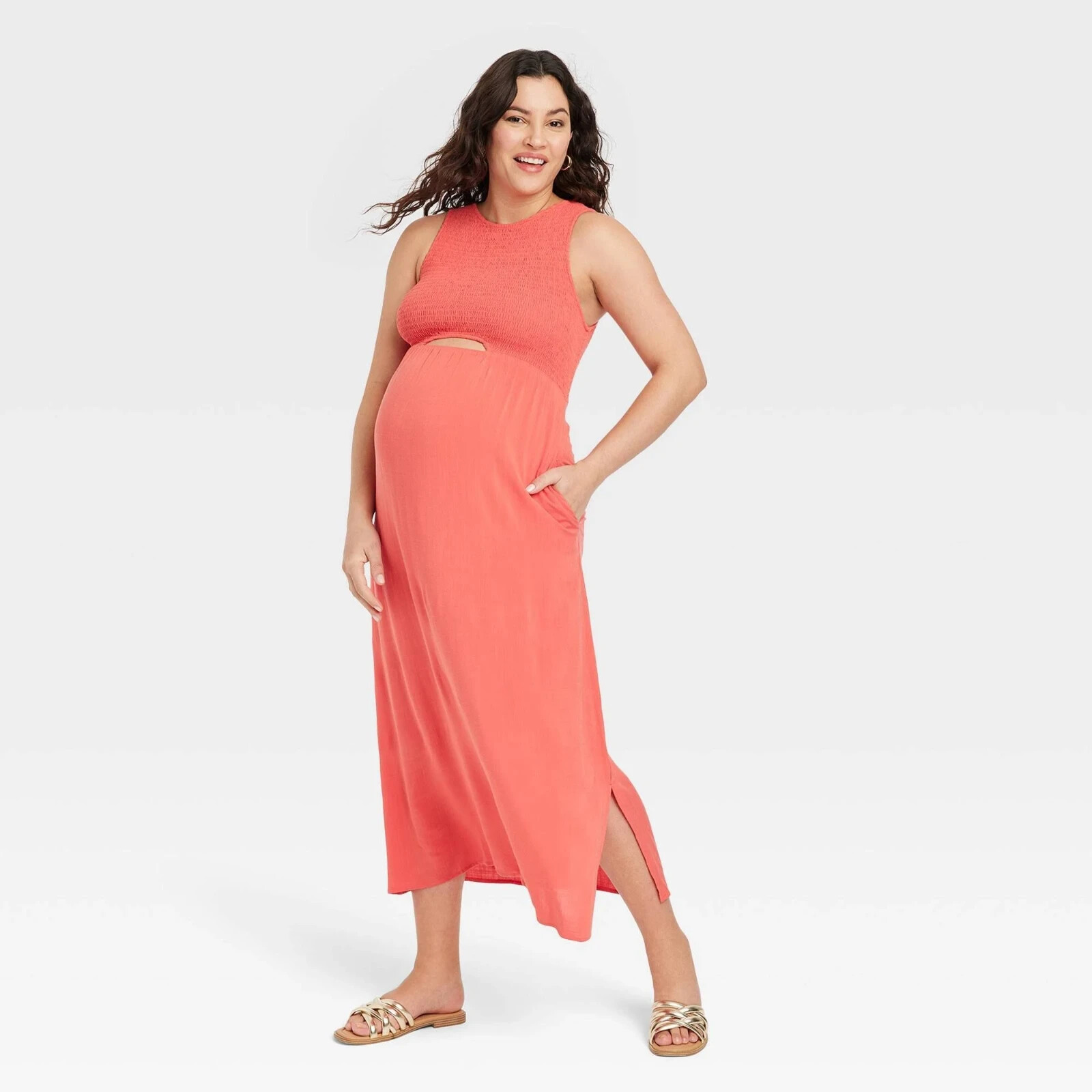 Cut Out Maternity Bodycon Dress – Isabel Maternity by Ingrid & Isabel Berry XL