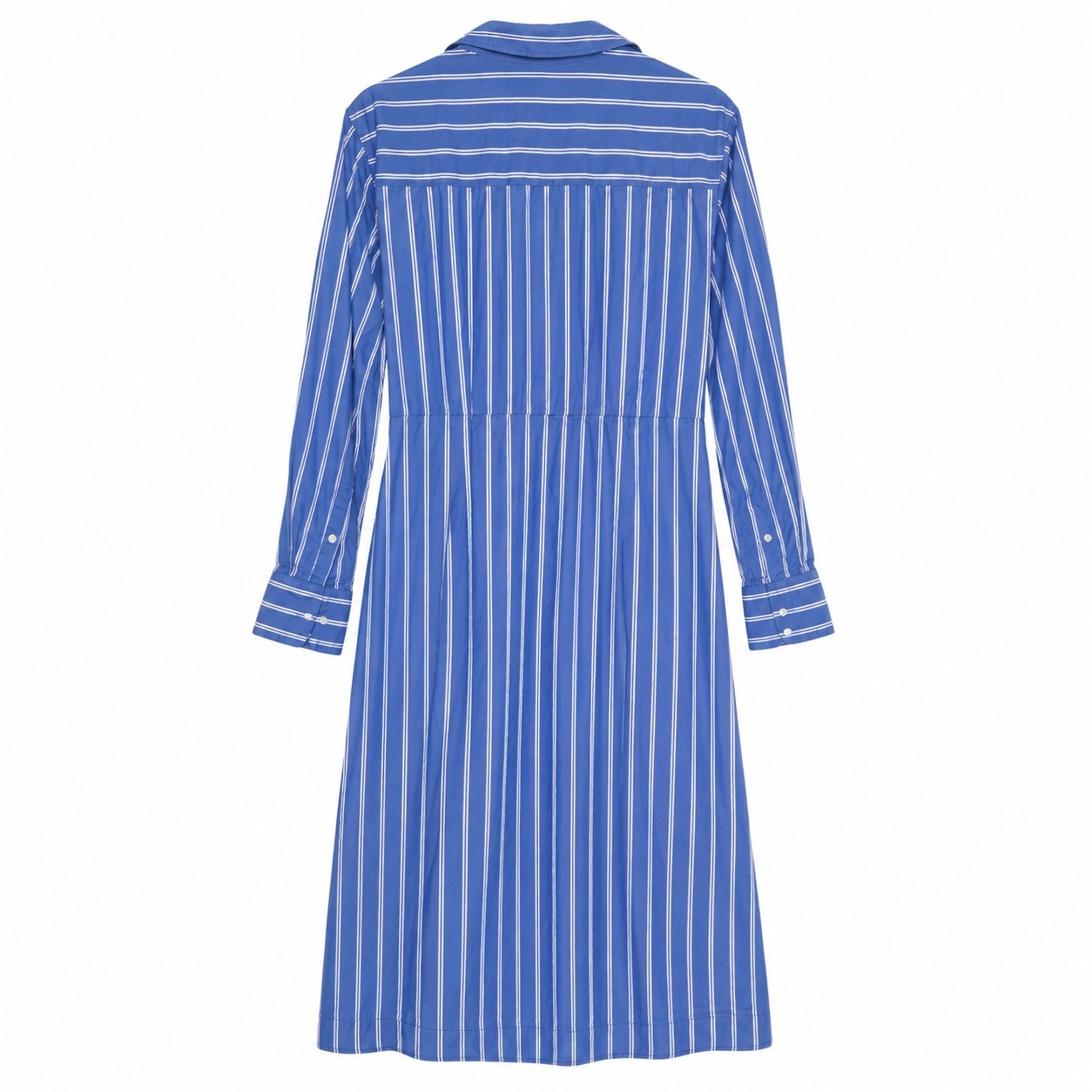 Universal Thread XXL Blue White Stripe Midi Shirt Dress Tie Waist Cotton