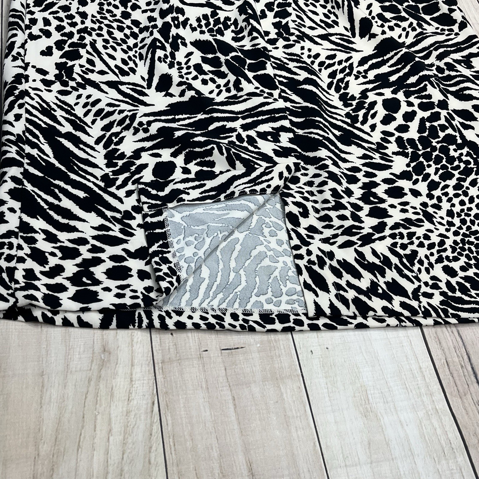 Sergio Hudson by Target Bustier Sleeveless Sexy Midi Dress Zebra Print Size 1X