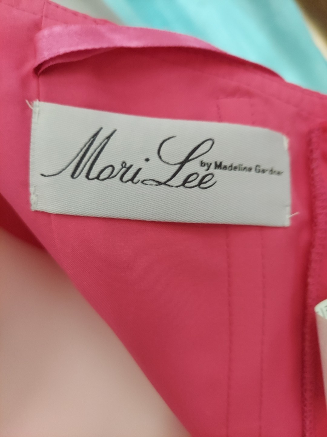 **Morilee Sz20 Fushia Pink Dropgem Design Strap Option Prom Dress**gem Sequin**