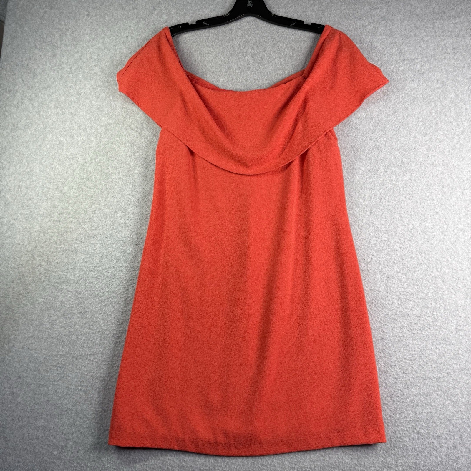 Charles Henry Off Shoulder Dress Womens S Orange Mini City Party Modern USA Made