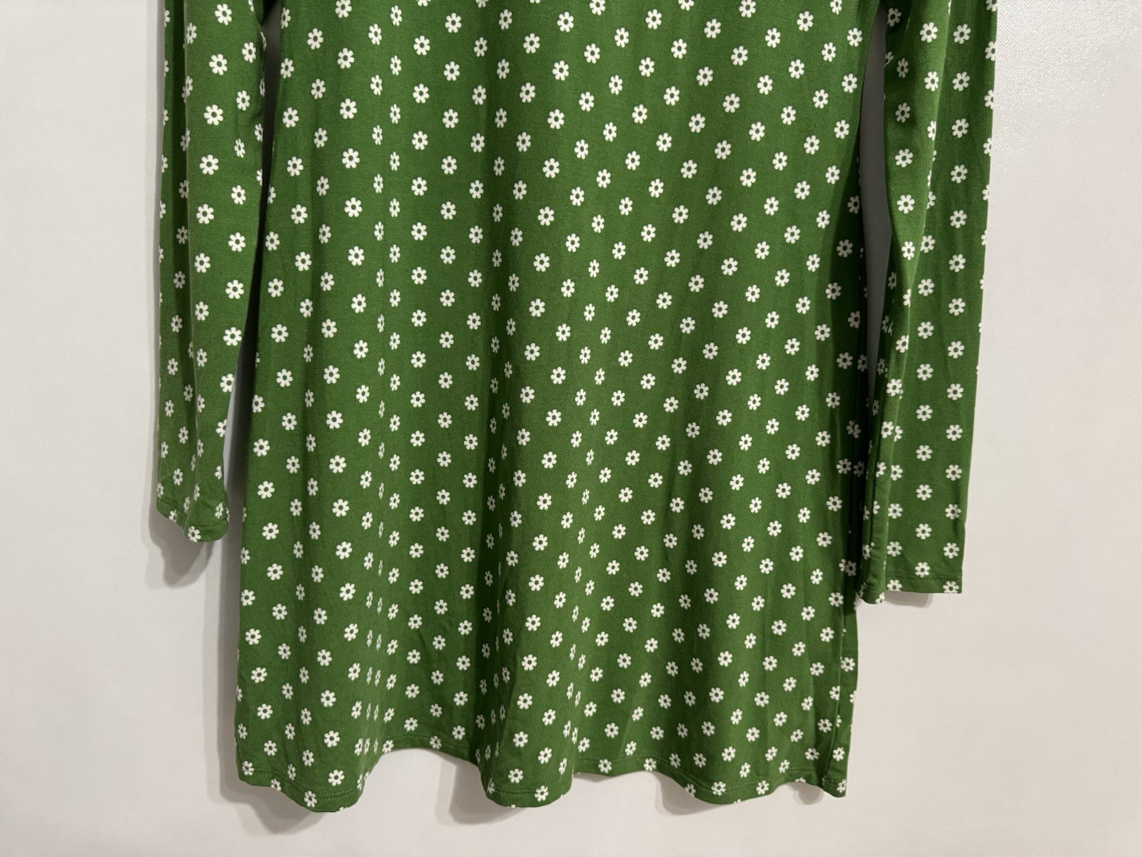 REFORMATION Medium Kenmare Long Sleeve Dress Hannah Green Retro Floral