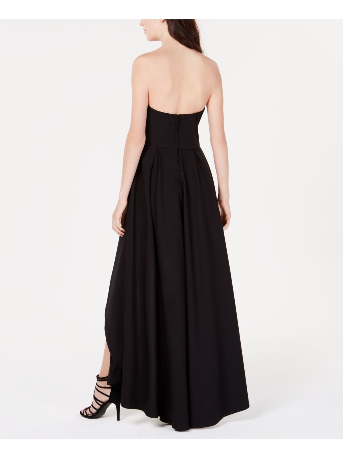 SPEECHLESS Womens Maxi Dress Black Boning At Bodice Molded Cups Juniors 1