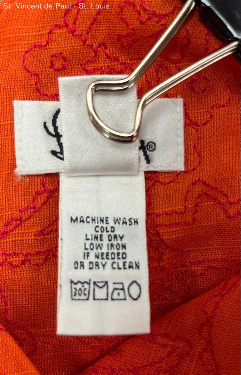 Lilly Pulitzer Womens Dress Embroidered Orange Paisley Sleeveless A Line Size 6