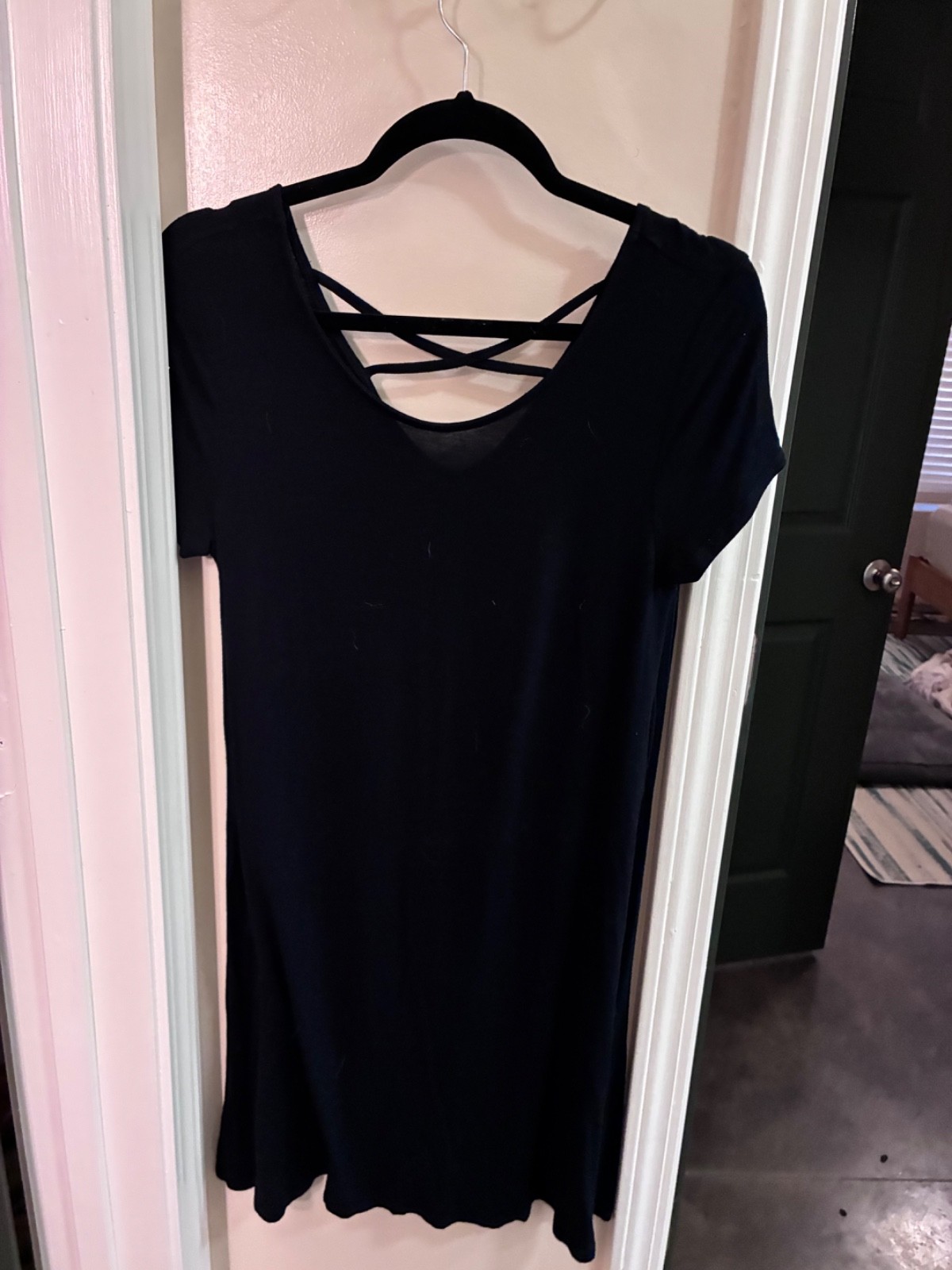 Mossimo Supply Co Black Cross Back Dress Small