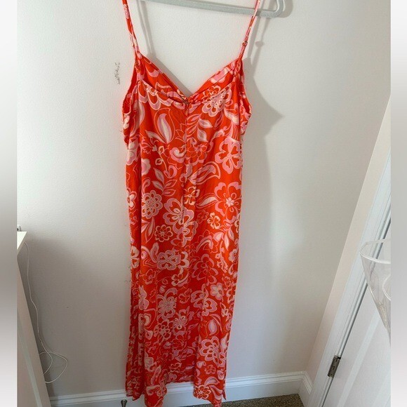 Olivaceous Tropical Maxi dress boutique Large