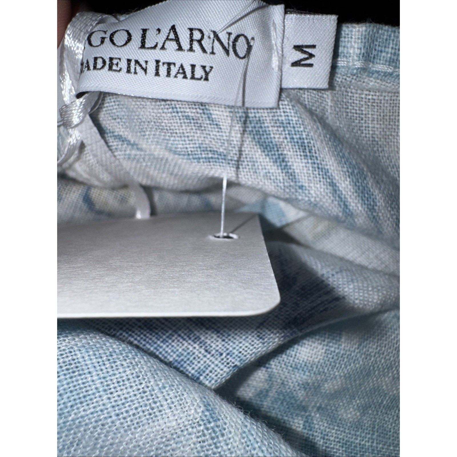 NWT Lungo L’arno Sz M, 100% Linen Made in Italy Pockets! Dress, Coverup