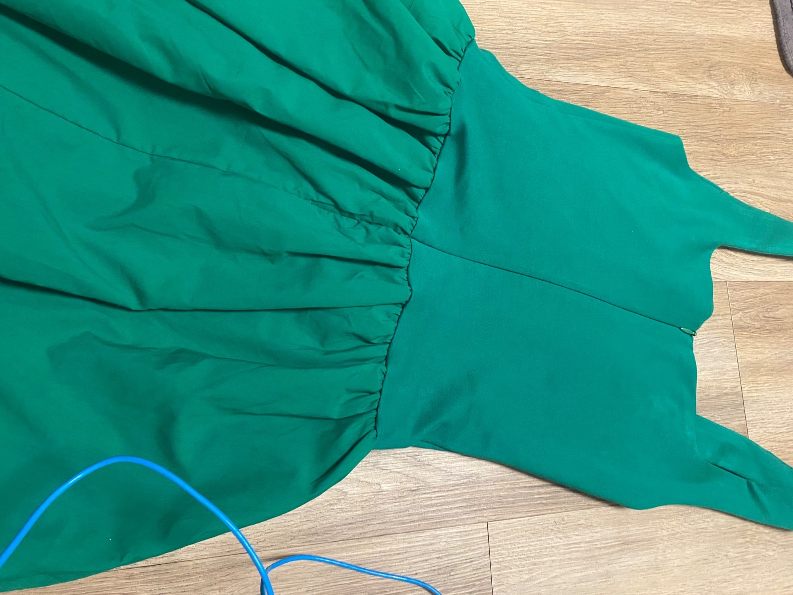 NWT Skies Are Blue Square Neck Mini Dress Green