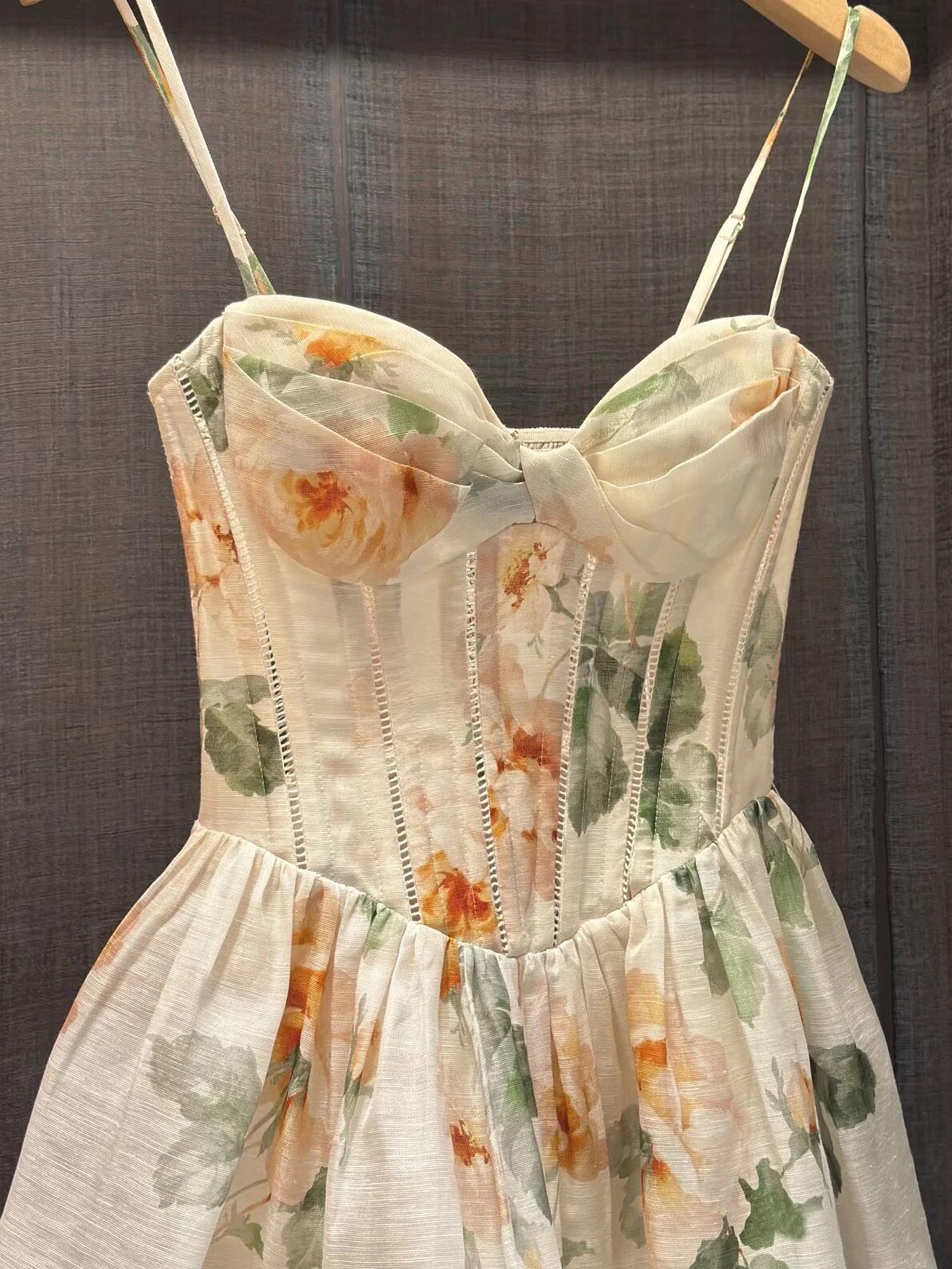NWT Zimmermann Spring Summer Australia Niche Corset Style Cami Mini Dress