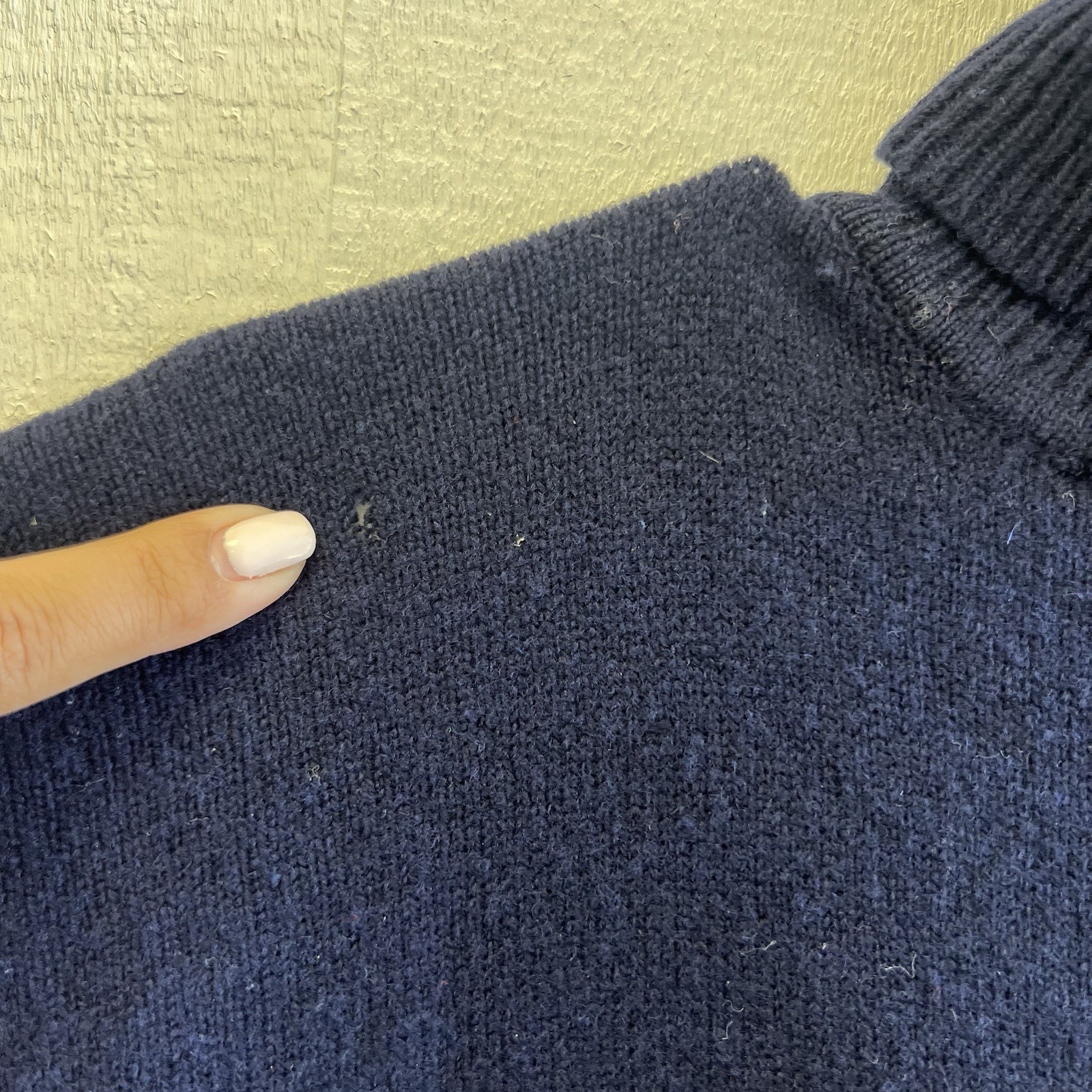 Ralph Lauren Lambswool Turtleneck Long Sleeve Maxi Sweater Dress Navy L