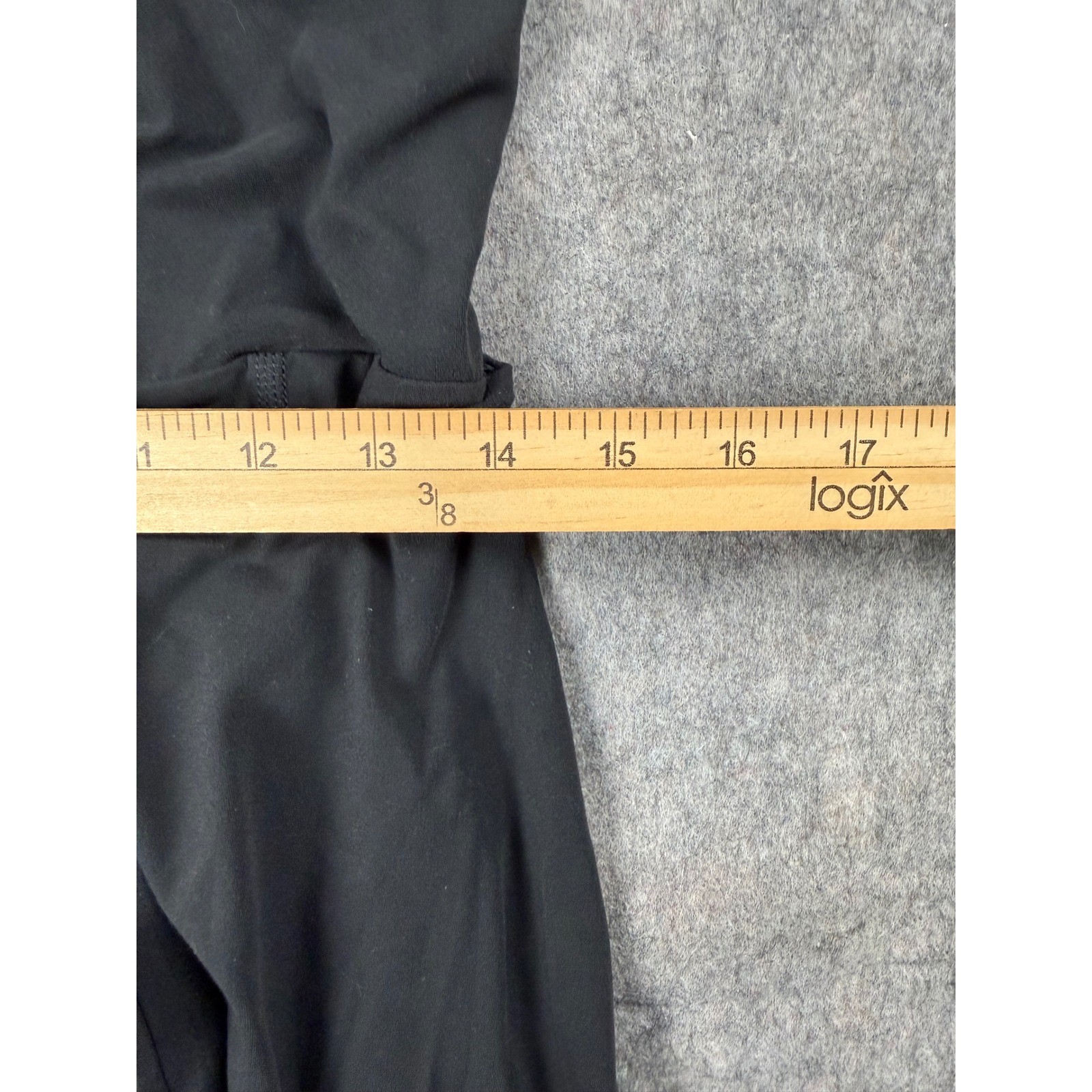JoyLab Women Black Activewear Exercise Dress Tie Waist Built-in Shorts Large