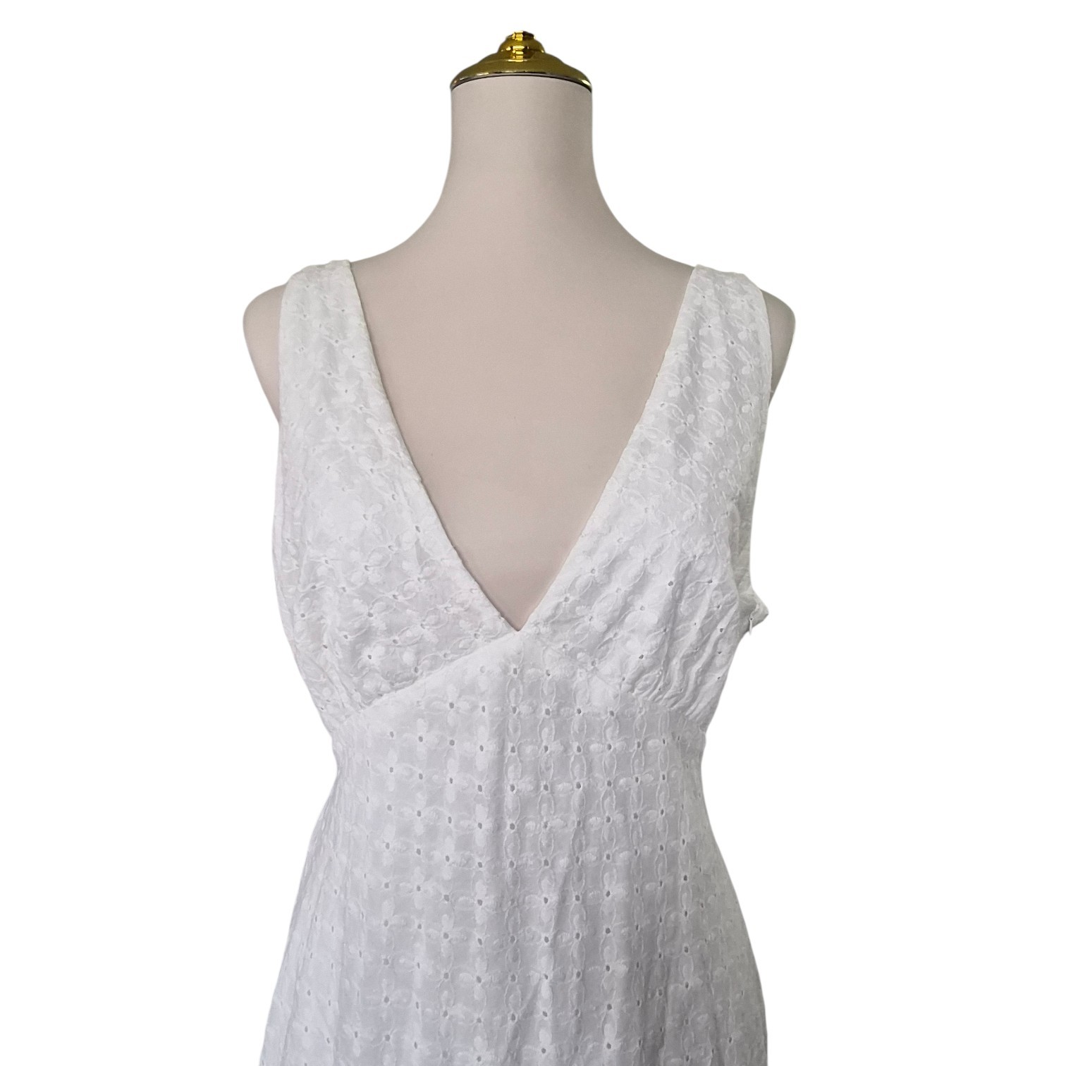 Princess Polly Nellie Anglaise Maxi Dress Blue Size US 12 New