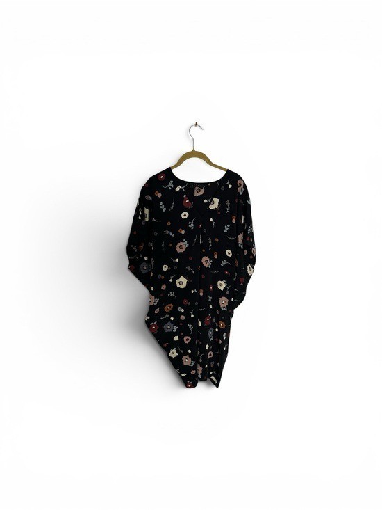 Hatch Slouch MaternityFloral Print Black Women’s Tunic Dress P