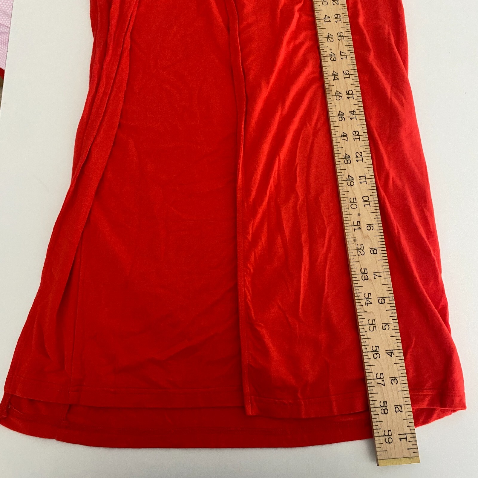 Superdown Erika Plunging Maxi Dress Size M Red Bodycon Backless Slit NEW