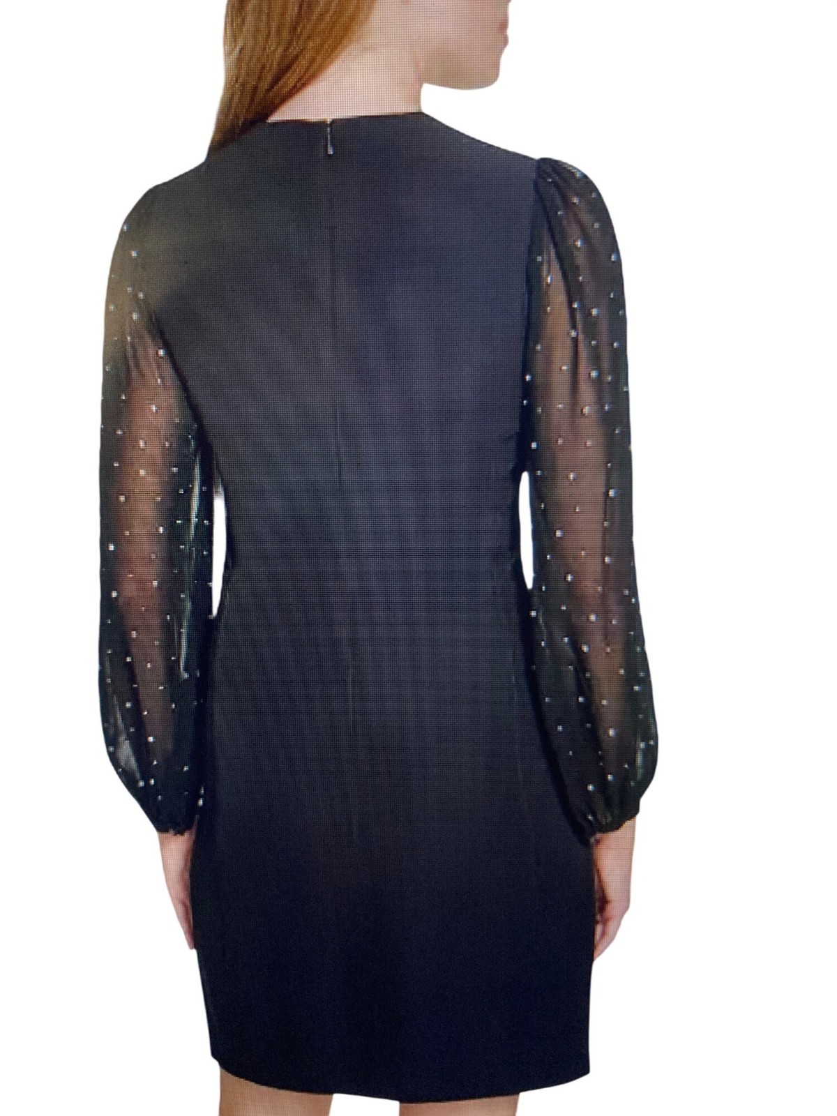 Tommy Hilfiger Women’s Rhinestone-Sleeve Shift Dress Black Varies NWT