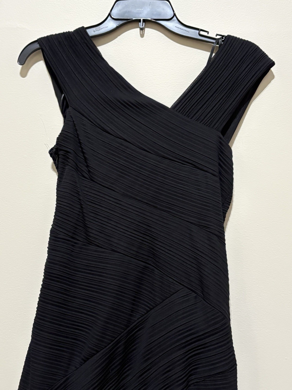 DECODE 1.8 Asymmetrical Neckline Sheath Dress Size 8 With Beaded Accent Lined