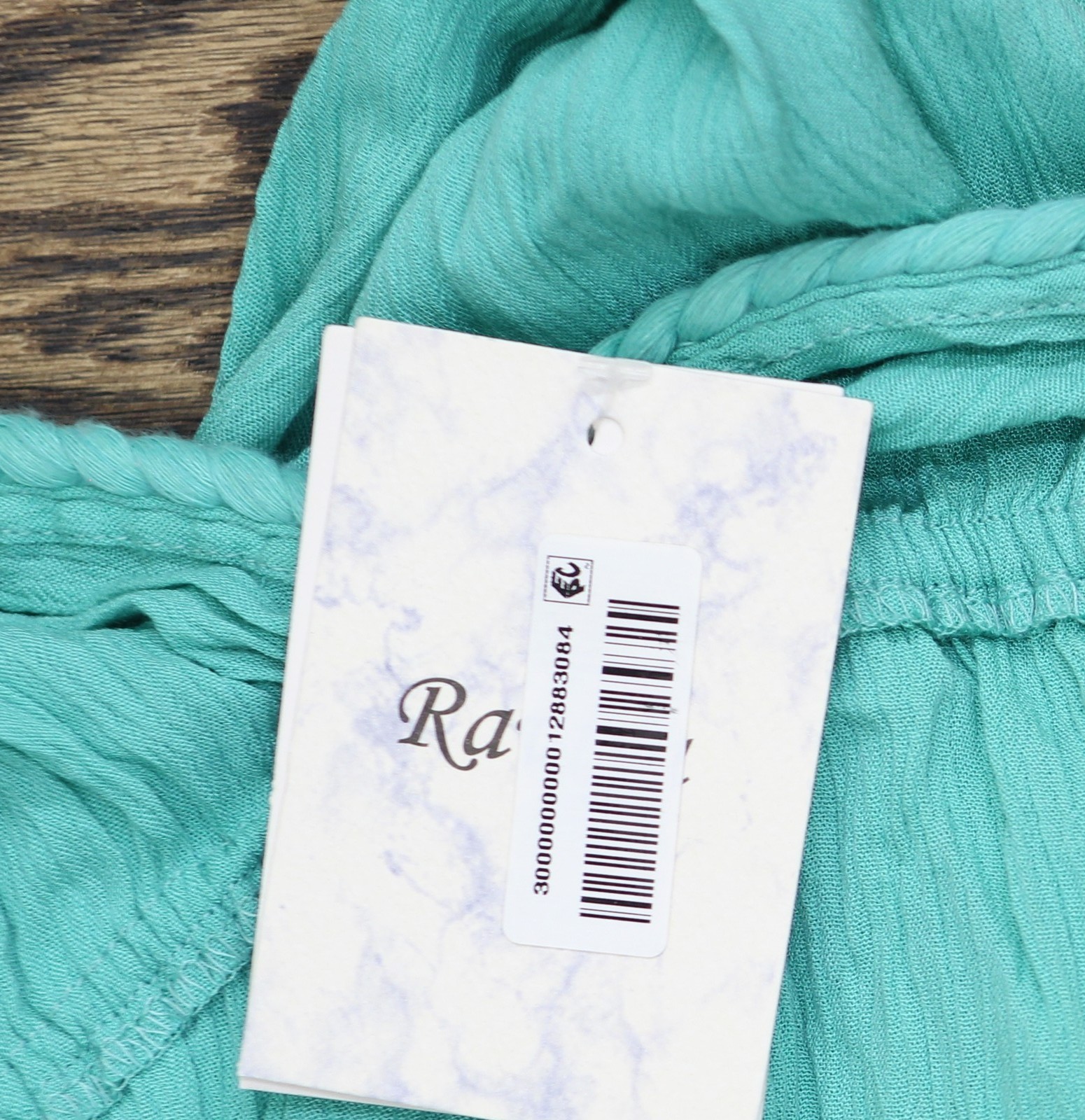 Raviya Womens Braid-Trim V-Neck Elastic Stretch Cover Up Dress Aqua Blue XL