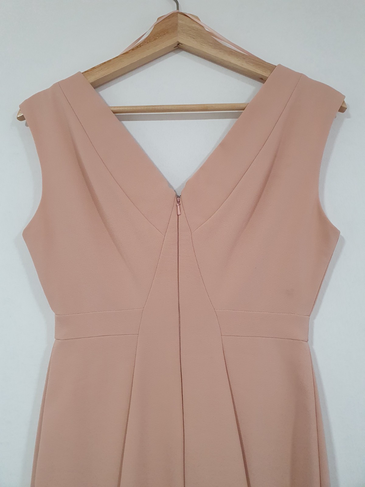 Reiss ESTER Salmon Pink Tailored Pencil Dress Size 6